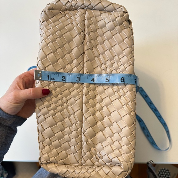 Stone color Woven leather bag | South Moon Under - Picture 3 of 9